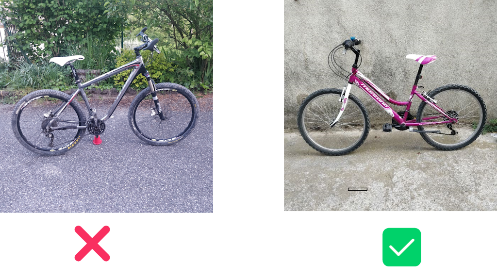 de choisir le bon arrière plan pour la photo de son vélo